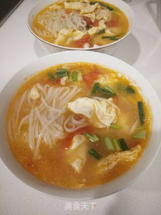 鸡蛋.西红柿.煮面条的做法步骤：11