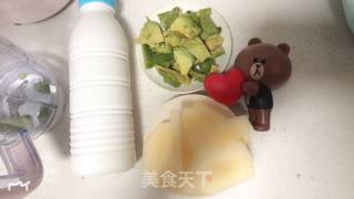 牛油苹果奶昔/果汁的做法步骤：3