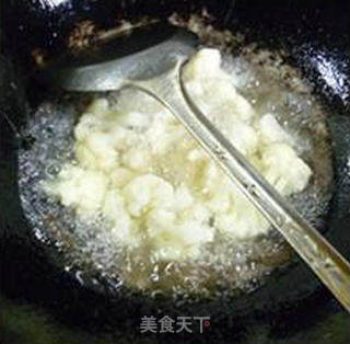 丝瓜炒花菜的做法步骤：6