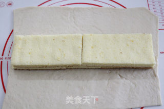 蛋糕夹心面包的做法步骤：8