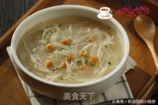 瑶柱萝卜丝汤的做法步骤：8