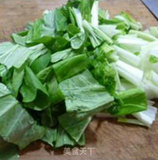 香菇炒小白菜的做法步骤：4