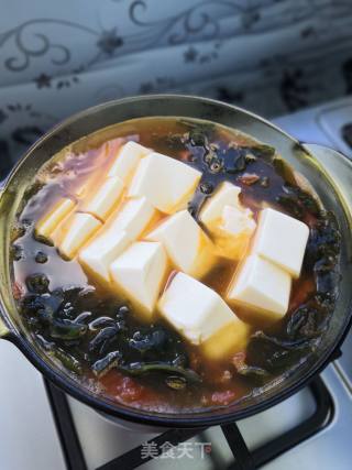 海菜嫩豆腐汤的做法步骤：6