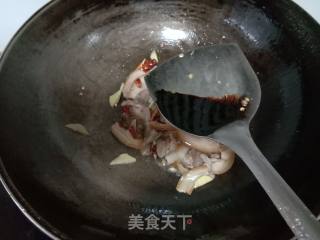 香菜炒猪鼻的做法步骤：7