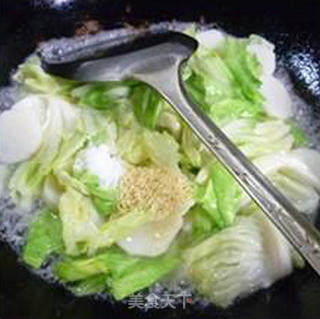 山药炒牛心菜的做法步骤：8