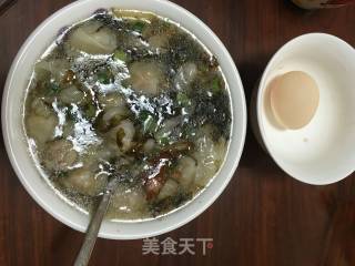 紫菜扁食+水煮蛋的做法步骤：4