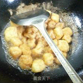 大蒜炒小油豆腐的做法步骤：7