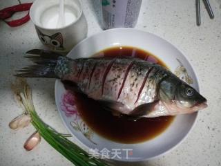 红烧鲫鱼的做法步骤：2