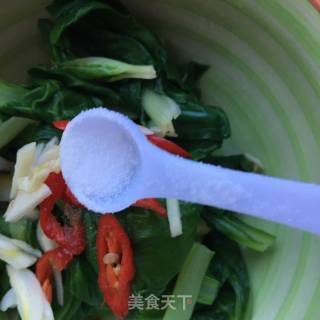 鲍鱼拌油菠菜的做法步骤：9