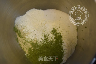 欧式抹茶红豆面包的做法步骤：1