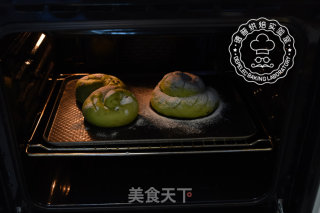 欧式抹茶红豆面包的做法步骤：10