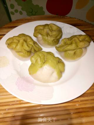 翡翠豆沙包的做法步骤：15