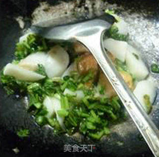 油面筋雪菜山药的做法步骤：12