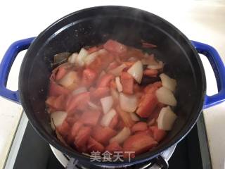 番茄牛肉盖浇饭的做法步骤：7