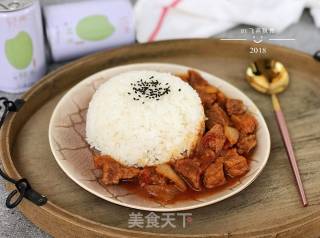 番茄牛肉盖浇饭的做法步骤：17