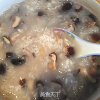 香菇板栗瘦肉粥的做法步骤：5
