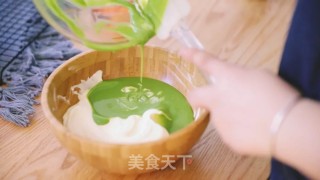抹茶双色慕斯的做法步骤：18