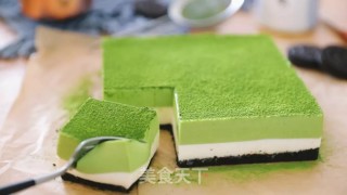 抹茶双色慕斯的做法步骤：24