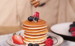 平底锅就能做的超快手pancake，吃一口幸福感爆棚~的做法步骤：17