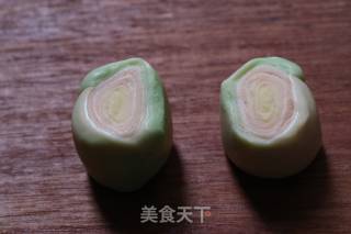 彩虹蛋黄酥的做法步骤：24