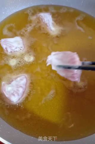 拔丝柚子的做法步骤：4