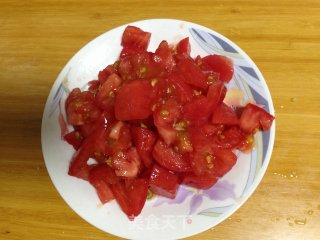 蟹黄味番茄炒蛋盖浇饭的做法步骤：5