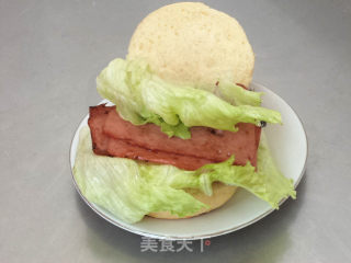 培根汉堡的做法步骤：11