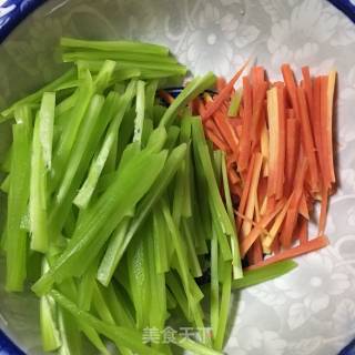凉拌双丝的做法步骤：2