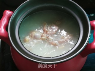 白萝卜丝鸡粥的做法步骤：7