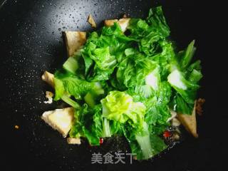 小白菜炒豆腐的做法步骤：7