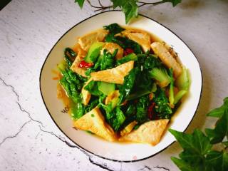 小白菜炒豆腐的做法步骤：10