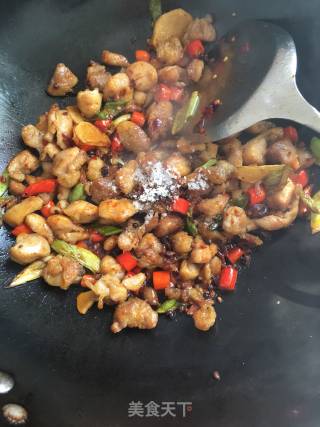 辣椒炒鸡肉的做法步骤：18