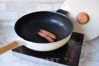 西兰花香肠饭团的做法步骤：5