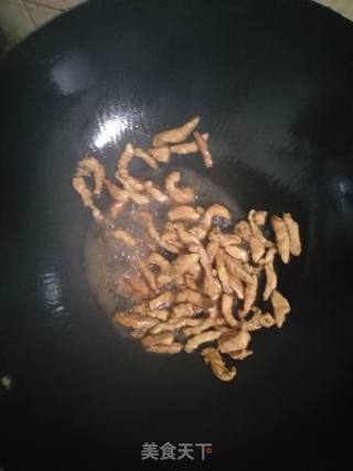 青椒肉丝的做法步骤：3