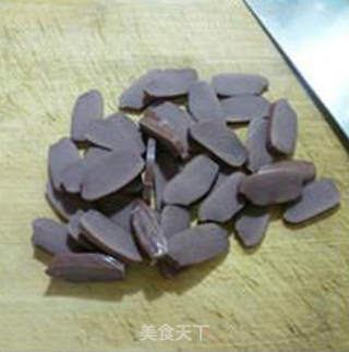 鸡蛋炒黑米年糕的做法步骤：6