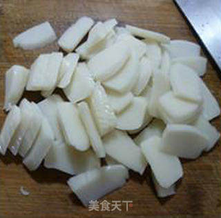香菇青菜炒年糕的做法步骤：9