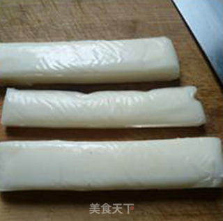 蒜香豆苗炒年糕的做法步骤：4