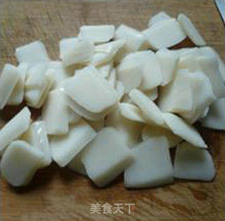 蒜香豆苗炒年糕的做法步骤：5