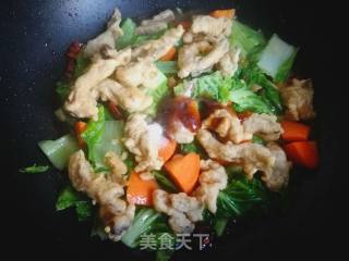 小白菜烩平菇的做法步骤：7