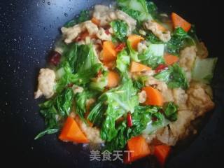 小白菜烩平菇的做法步骤：8