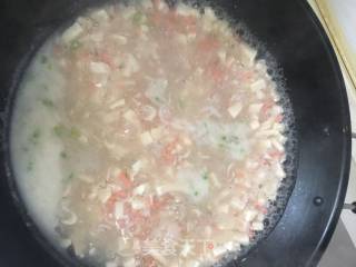鸡汁豆腐羹的做法步骤：6