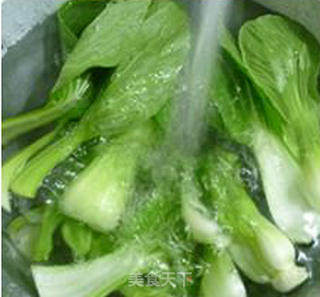 青菜炒南瓜年糕的做法步骤：4