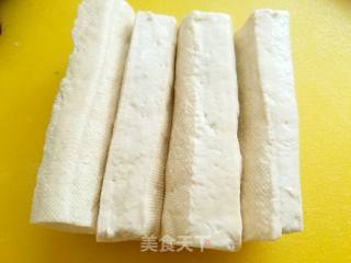 臭豆腐炒茼蒿的做法步骤：2