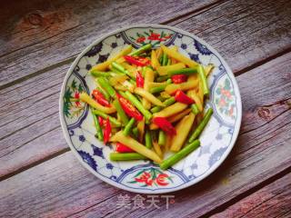 芦笋茭白的做法步骤：9