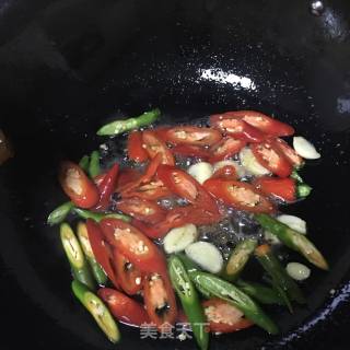 花菜炒腊肉的做法步骤：11