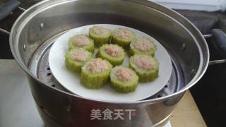 苦瓜蒸肉的做法步骤：6