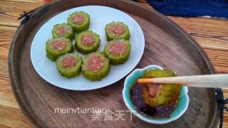 苦瓜蒸肉的做法步骤：7