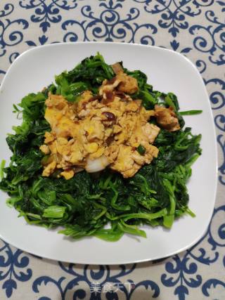 鸡蛋菠菜的做法步骤：9