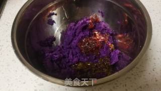 苦瓜桂花紫薯卷的做法步骤：1