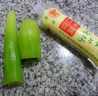平菇莴笋日本豆腐的做法步骤：2
